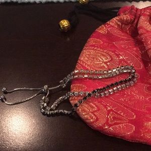 New Silver 7 inch Bracelet With Bag